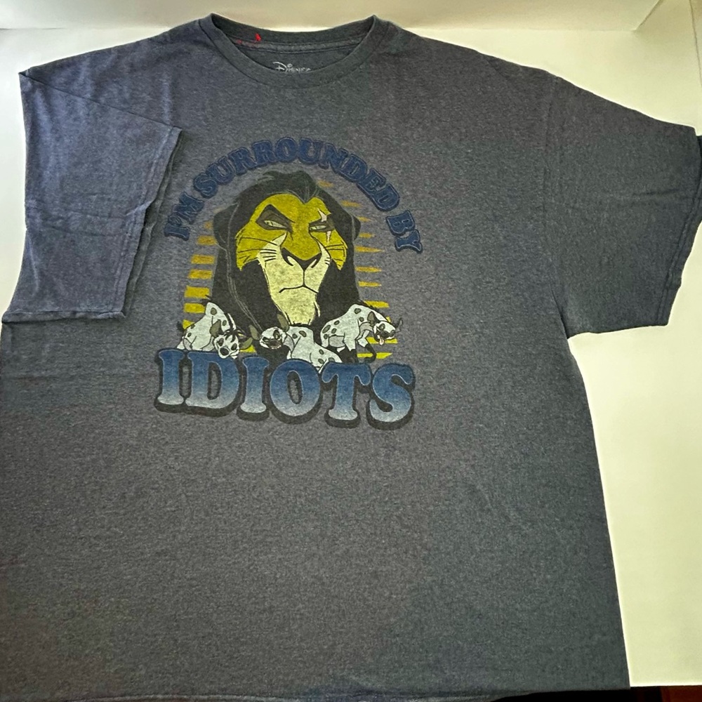 Disney Scar Graphic Gray Men's Tee